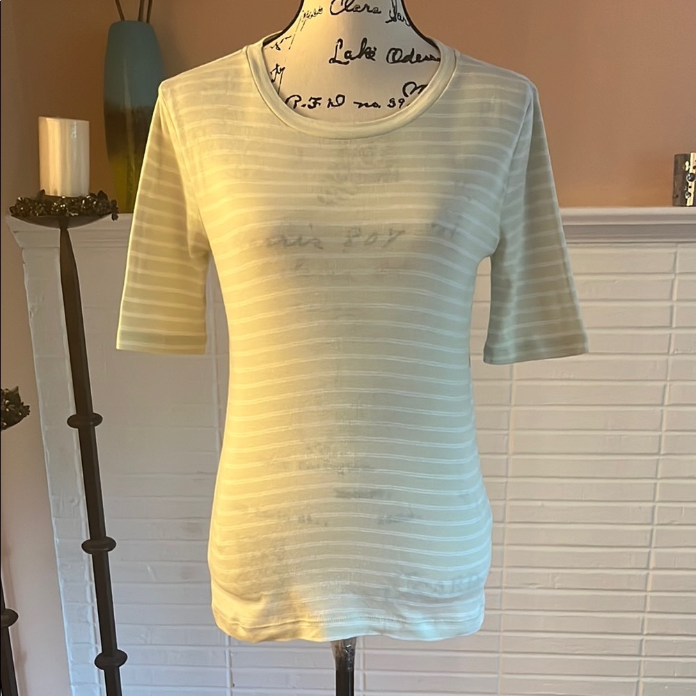 Vince Stripe S/S Sleeve Tee Shirt